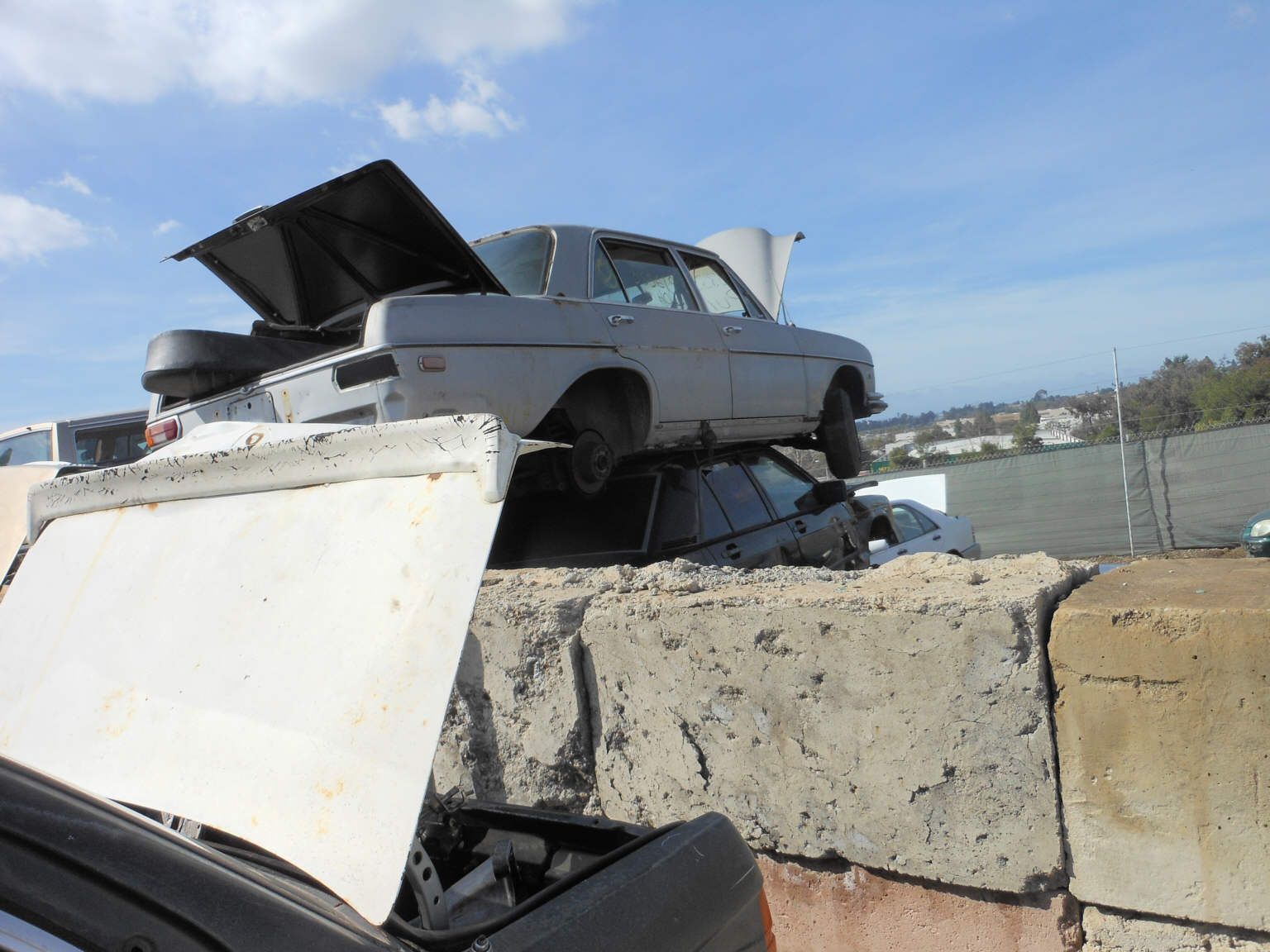 Hier kamen wir zu spät. Der stand schon in der Pressabteilung.