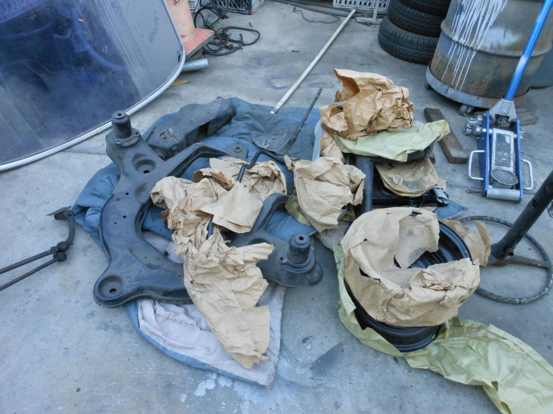 Felgen Federn Achse bereits powergecoated