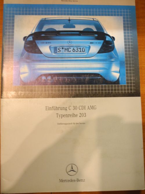 Mercedes Benz Broschüre - Einführung C 30 CDI AMG Typenreihe 203