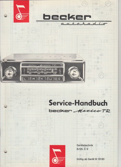 Becker Sercive-Handbuch Mexico TR