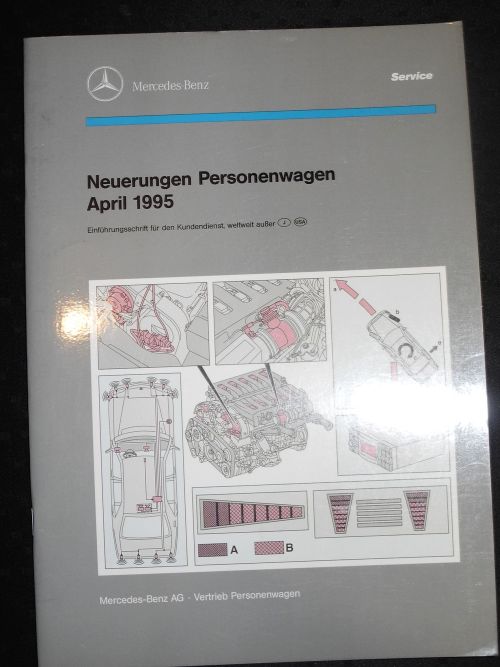 Einführungsschrift Neuerungen Personenwagen April 1995